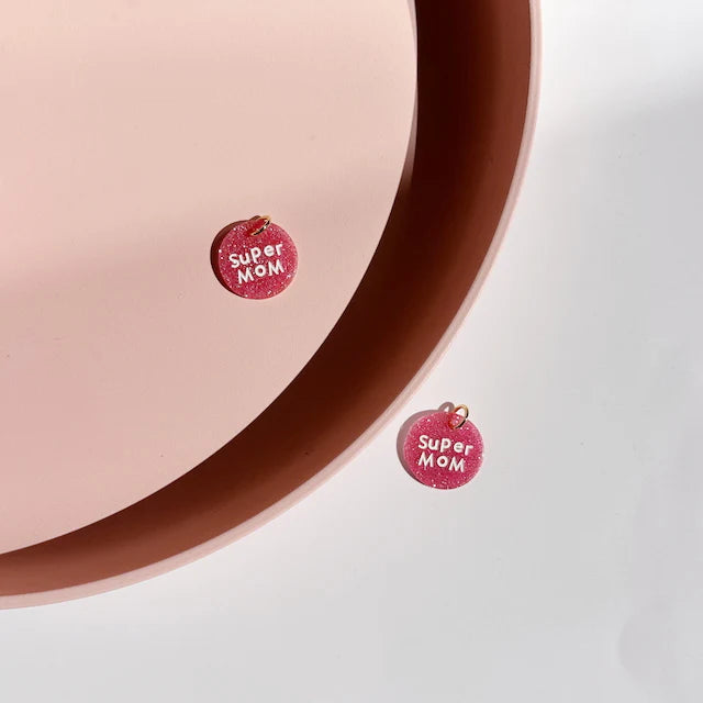 Coin Anhänger Super Mom