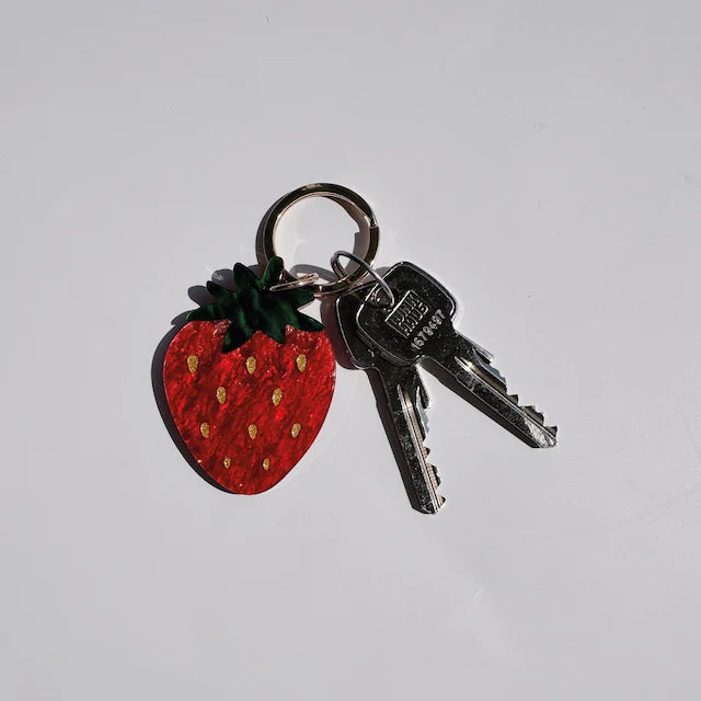 Schlüsselanhänger Erdbeere