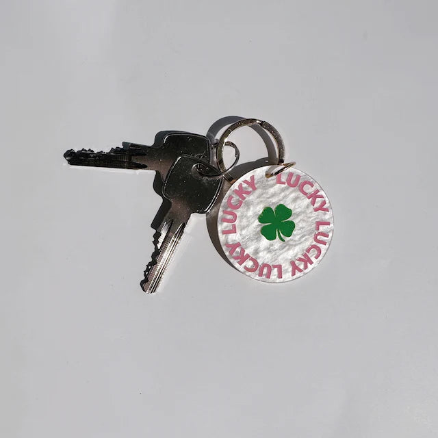 Schlüsselanhänger Kleeblatt