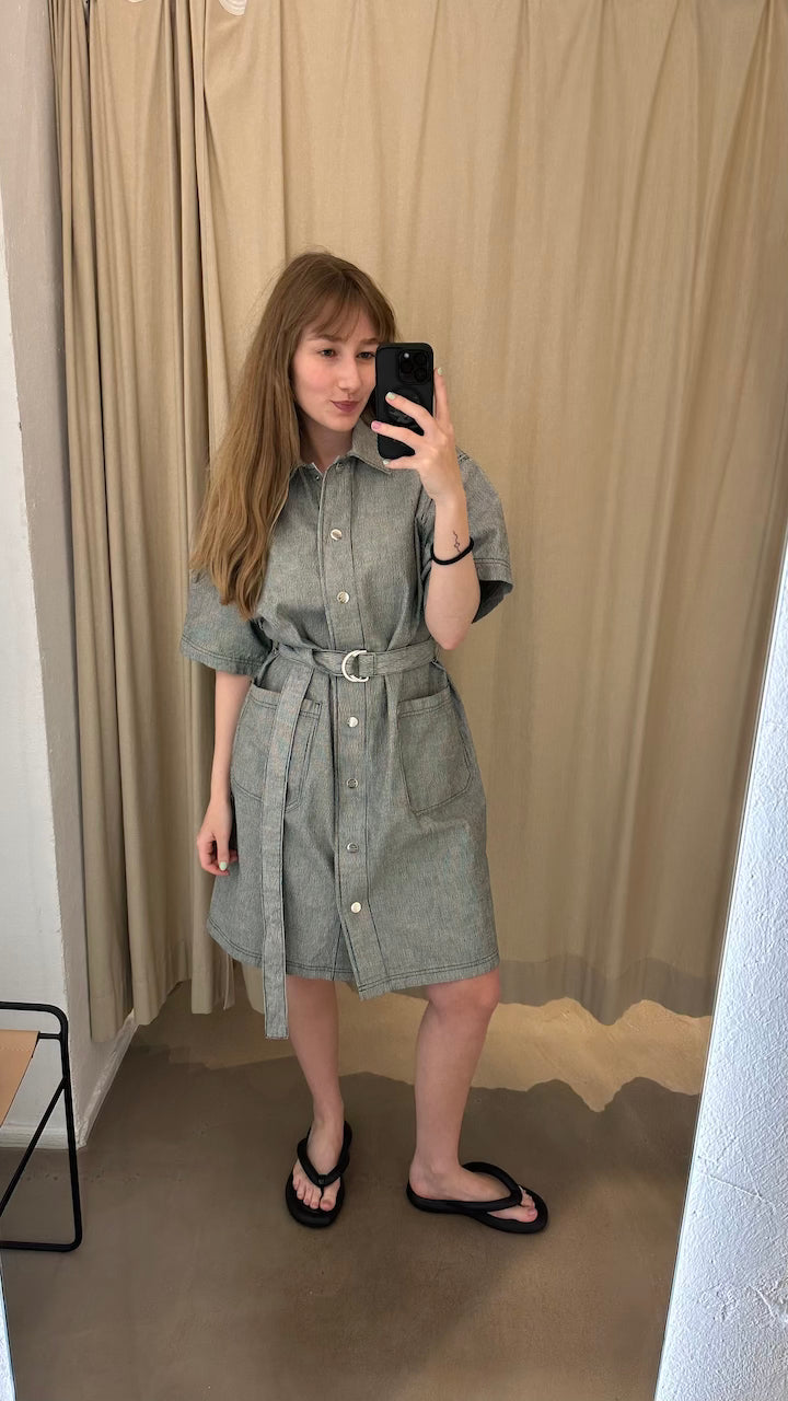 Milk Cody Dress estate blue cloud dancer