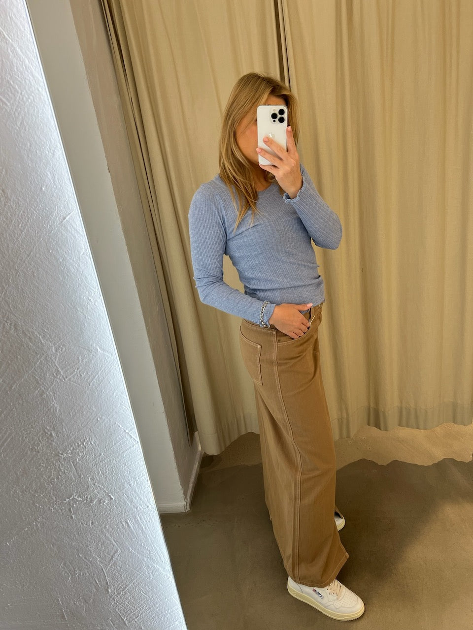 Soil Denim Ketty Skirt tiger's eye