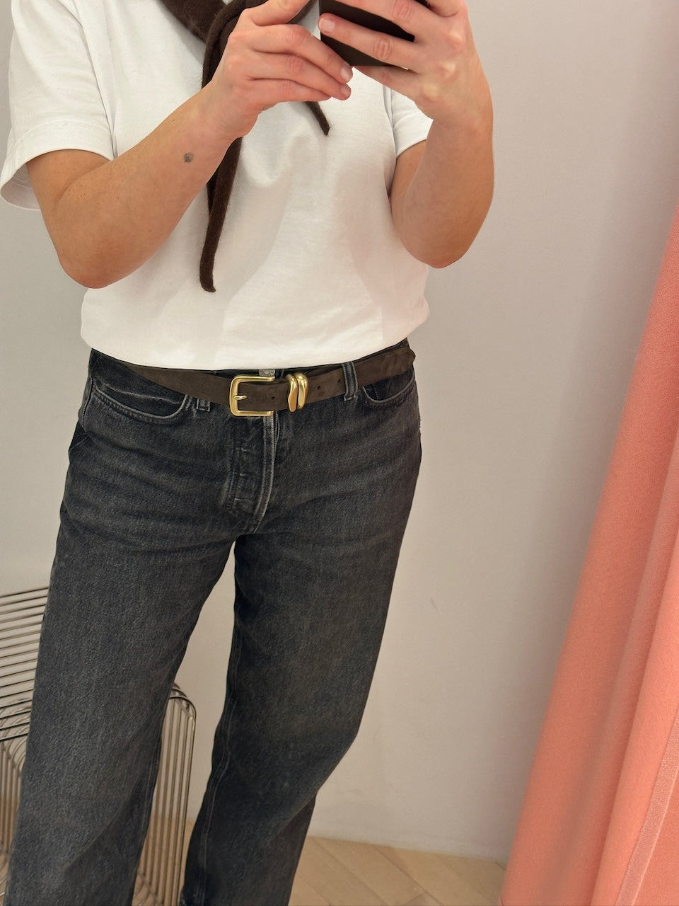 AdleyMBG Belt Suede dark brown