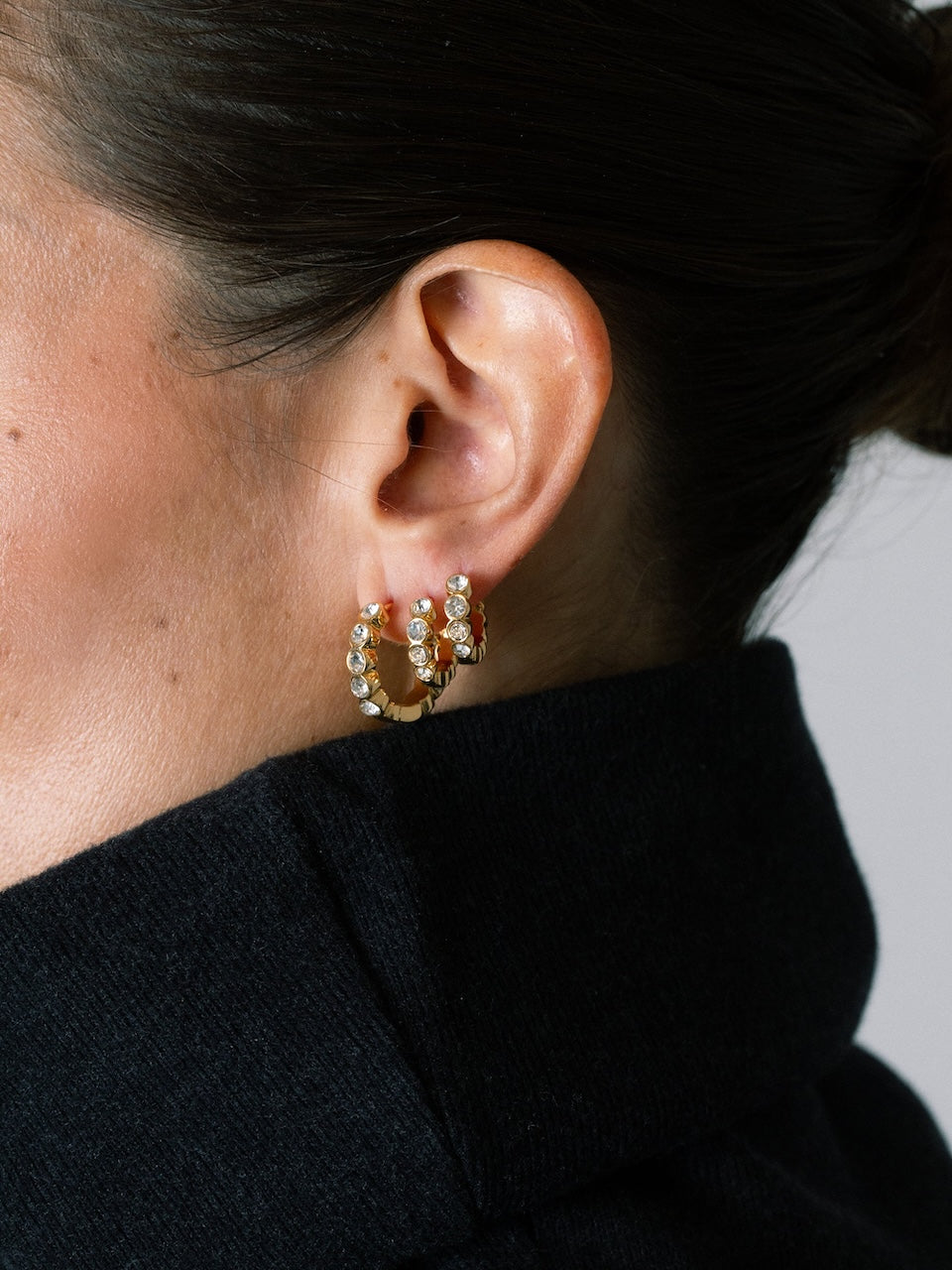 15mm Lotus Hoops golden