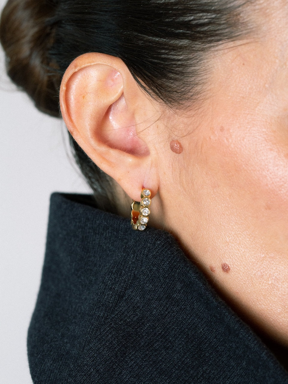 15mm Lotus Hoops golden