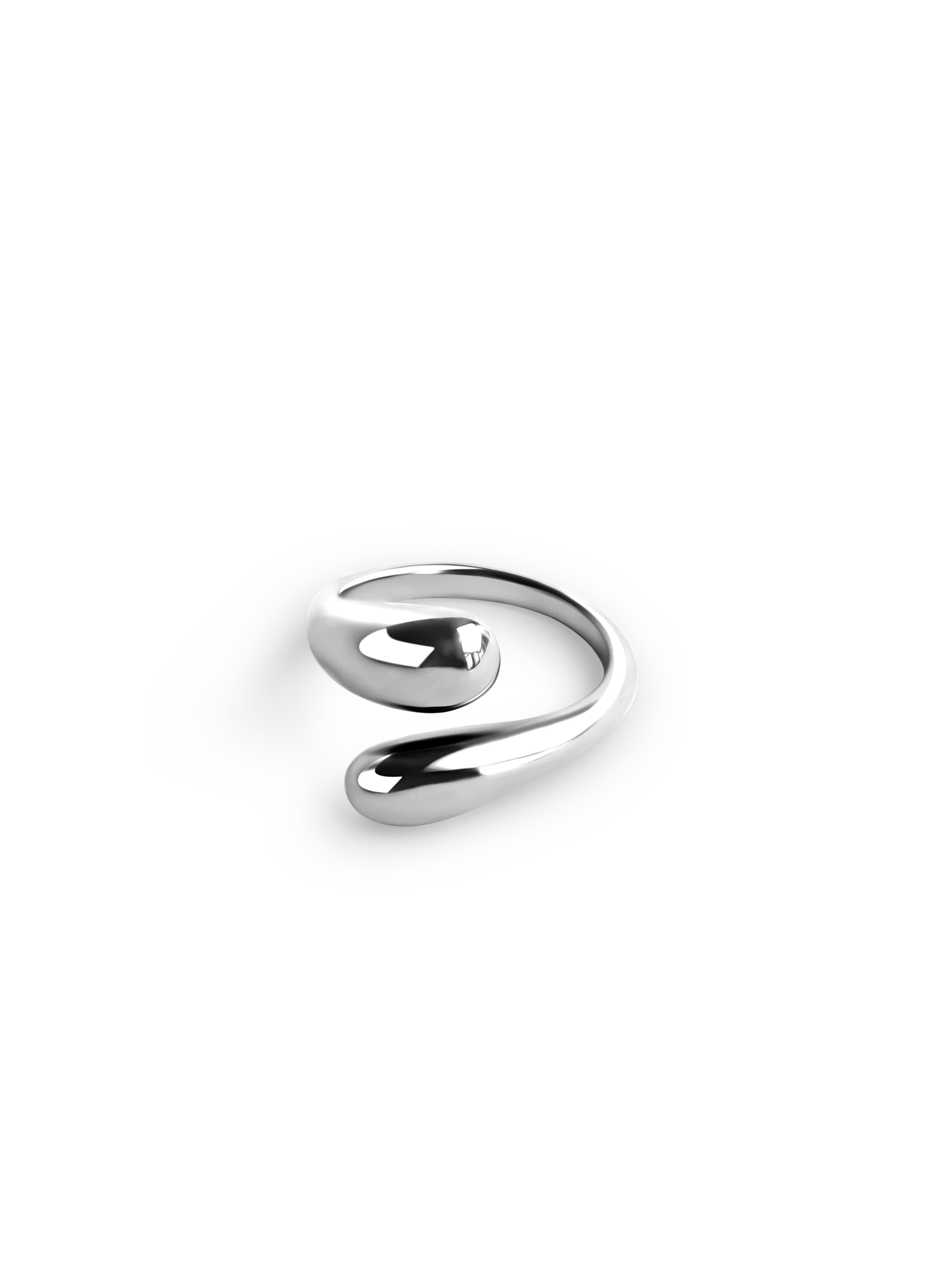 Adjustable Sleek Ring silver