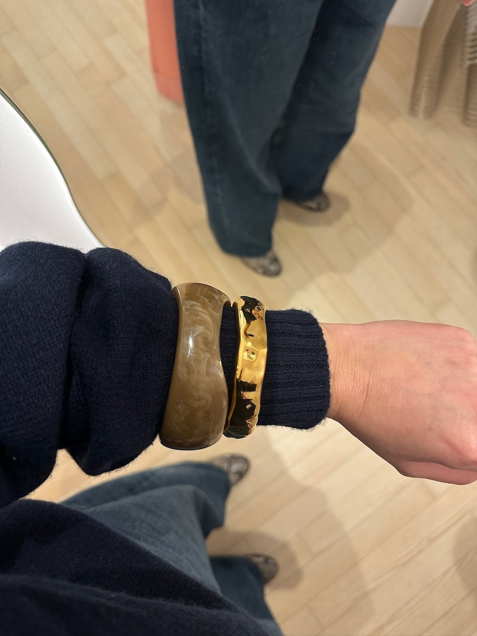 Breeze Bangle Bracelet golden