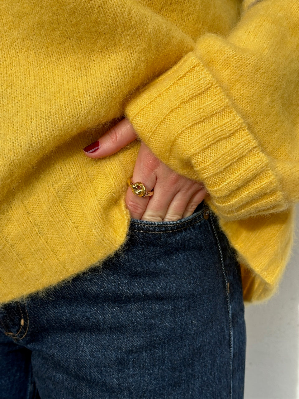 Chunky Knot Ring golden