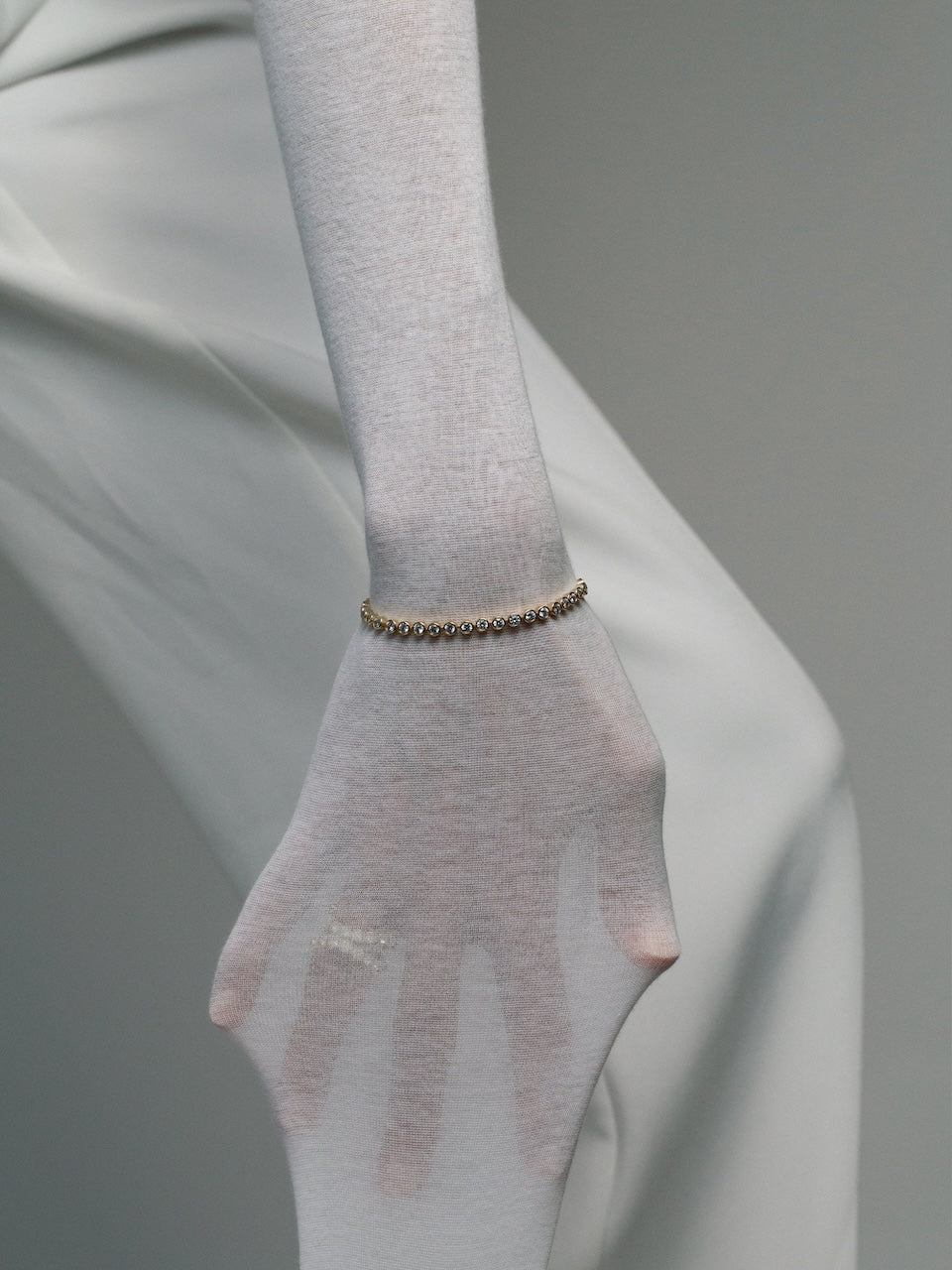 Lotus Tennis Bracelet golden