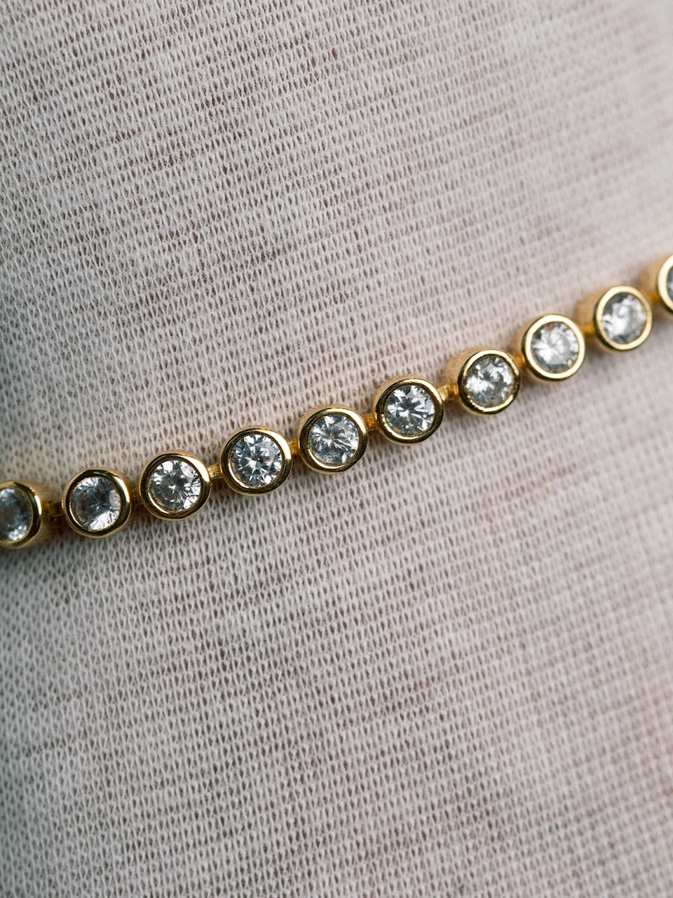 Lotus Tennis Bracelet golden