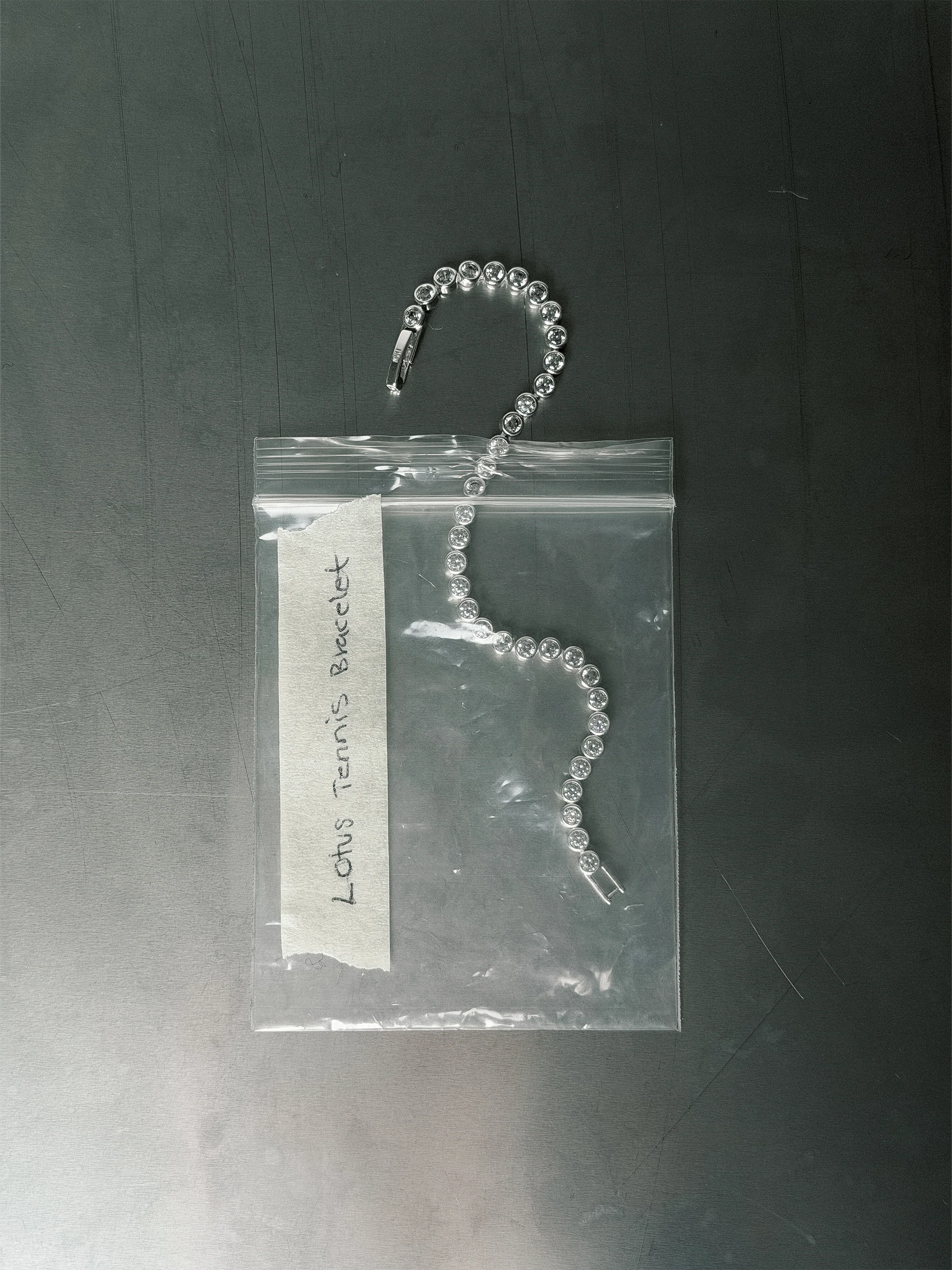 Lotus Tennis Bracelet silver