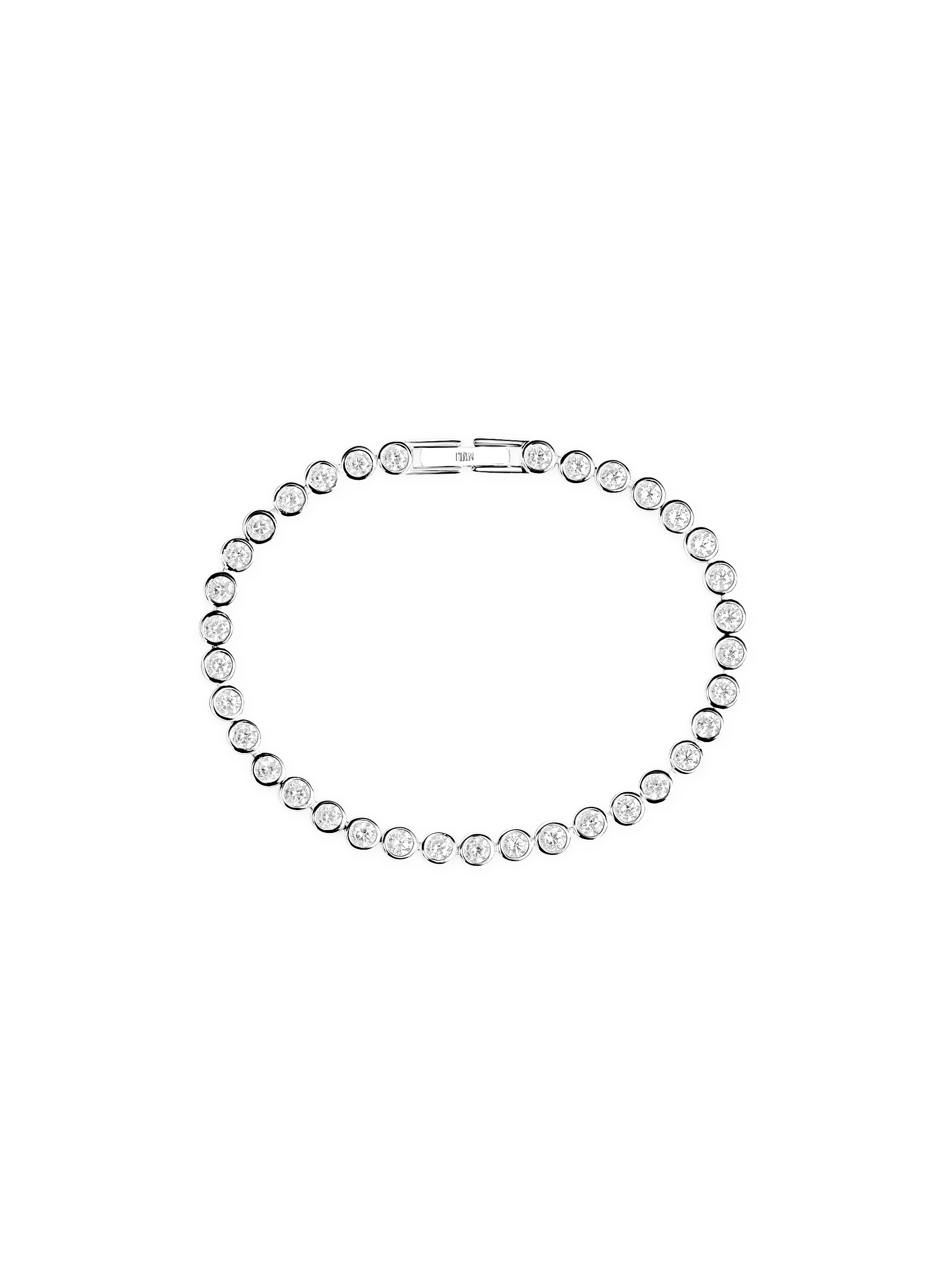 Lotus Tennis Bracelet silver