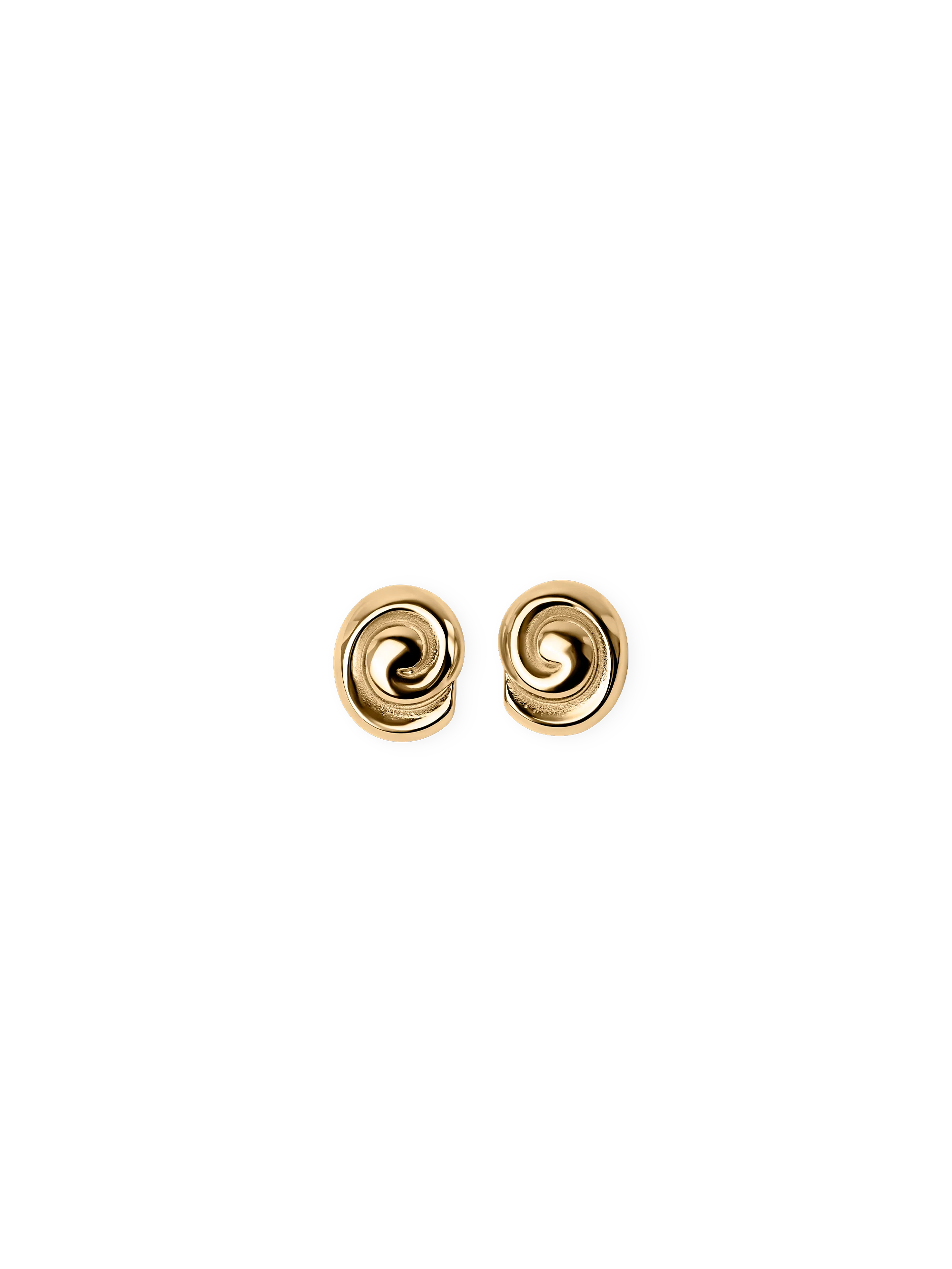 Mini Swirl Earrings golden
