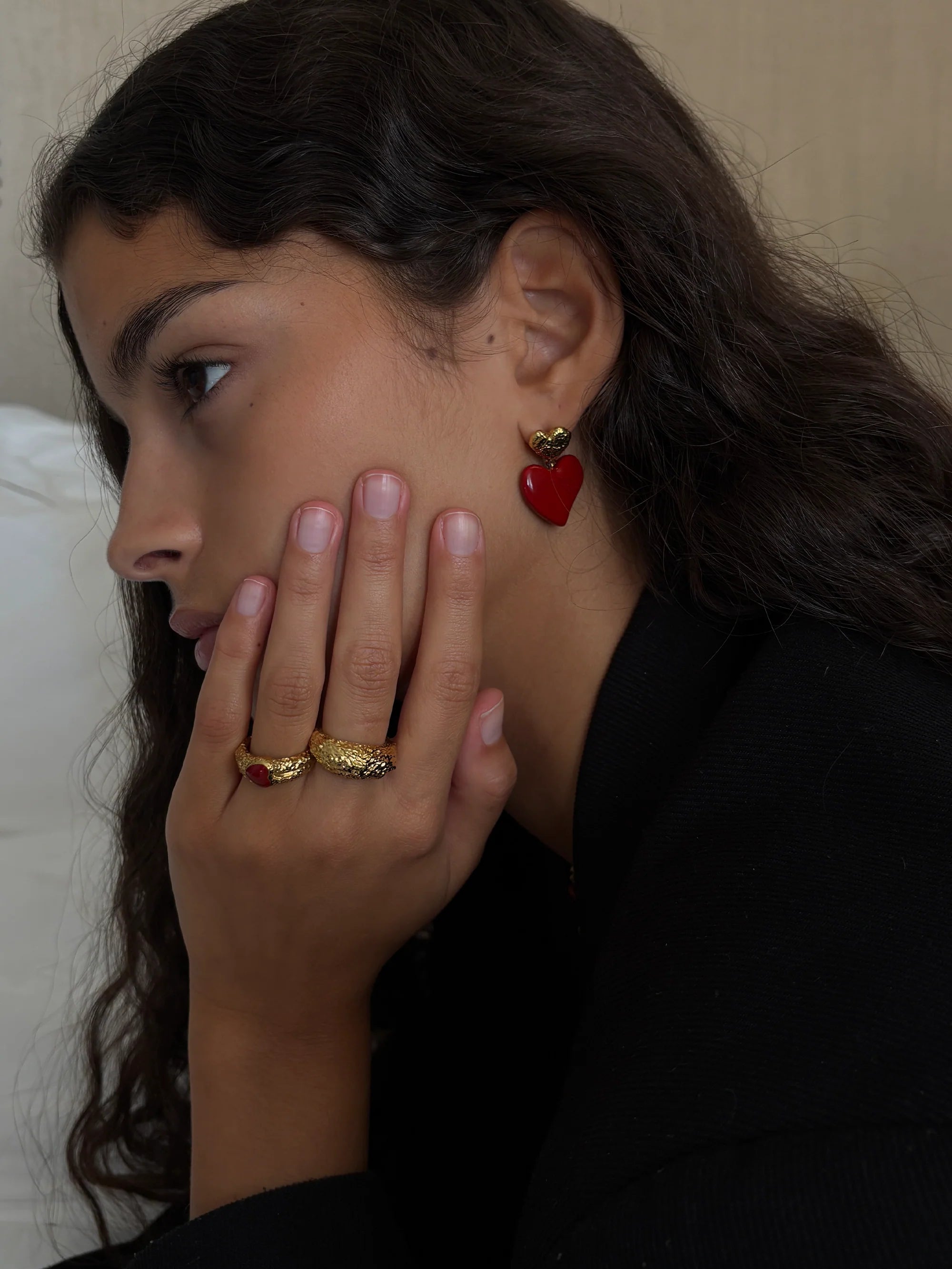 Scarlet Heart Earring golden