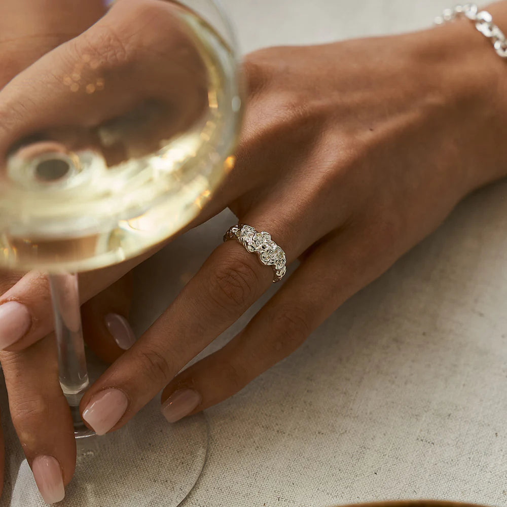 Structured Ring silver