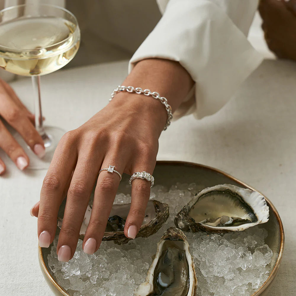 Structured Ring silver