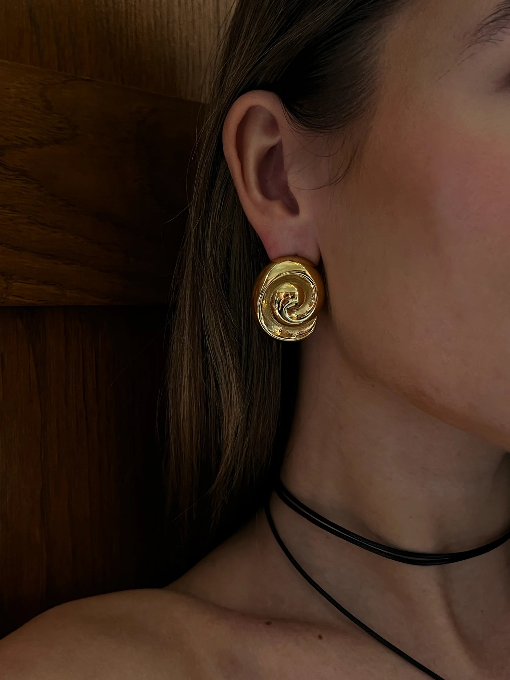 Swirl Earrings golden