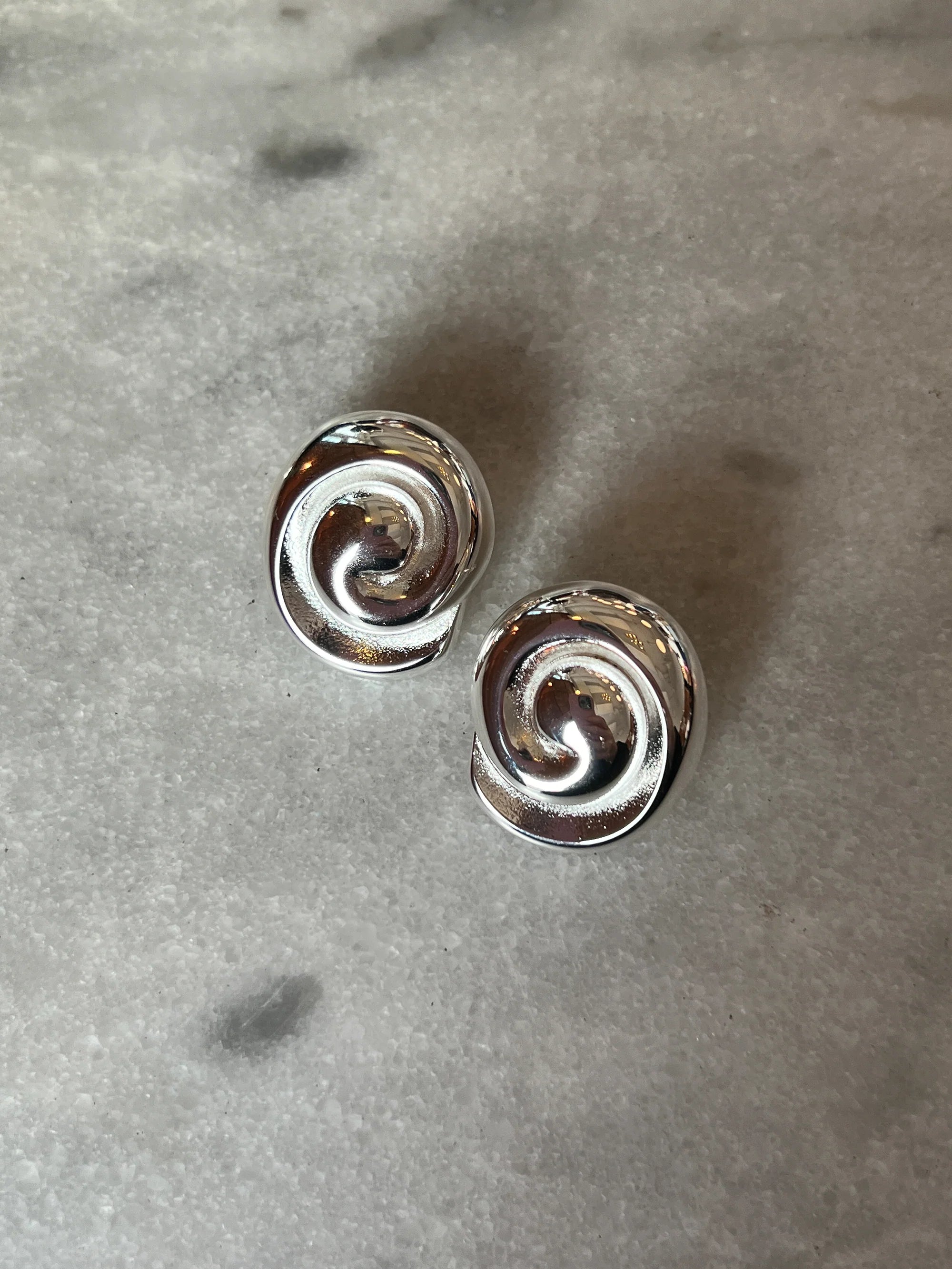 Swirl Earrings silver