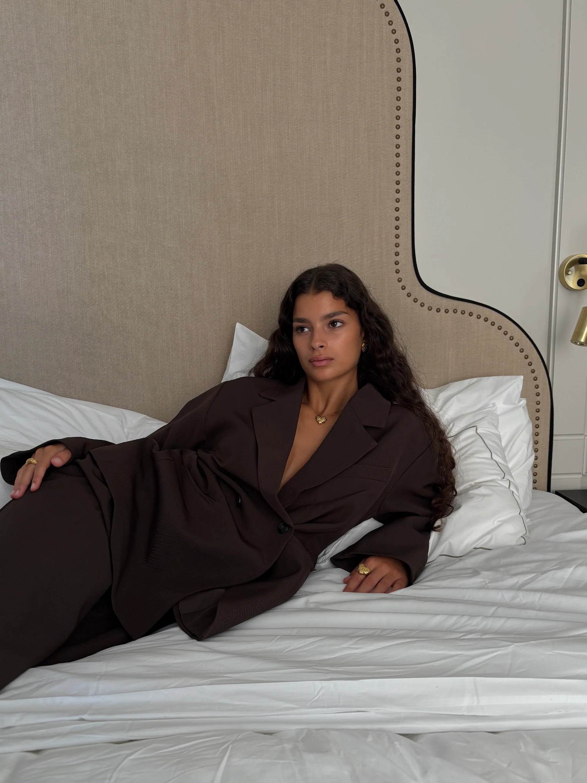 Textured Heart Necklace golden