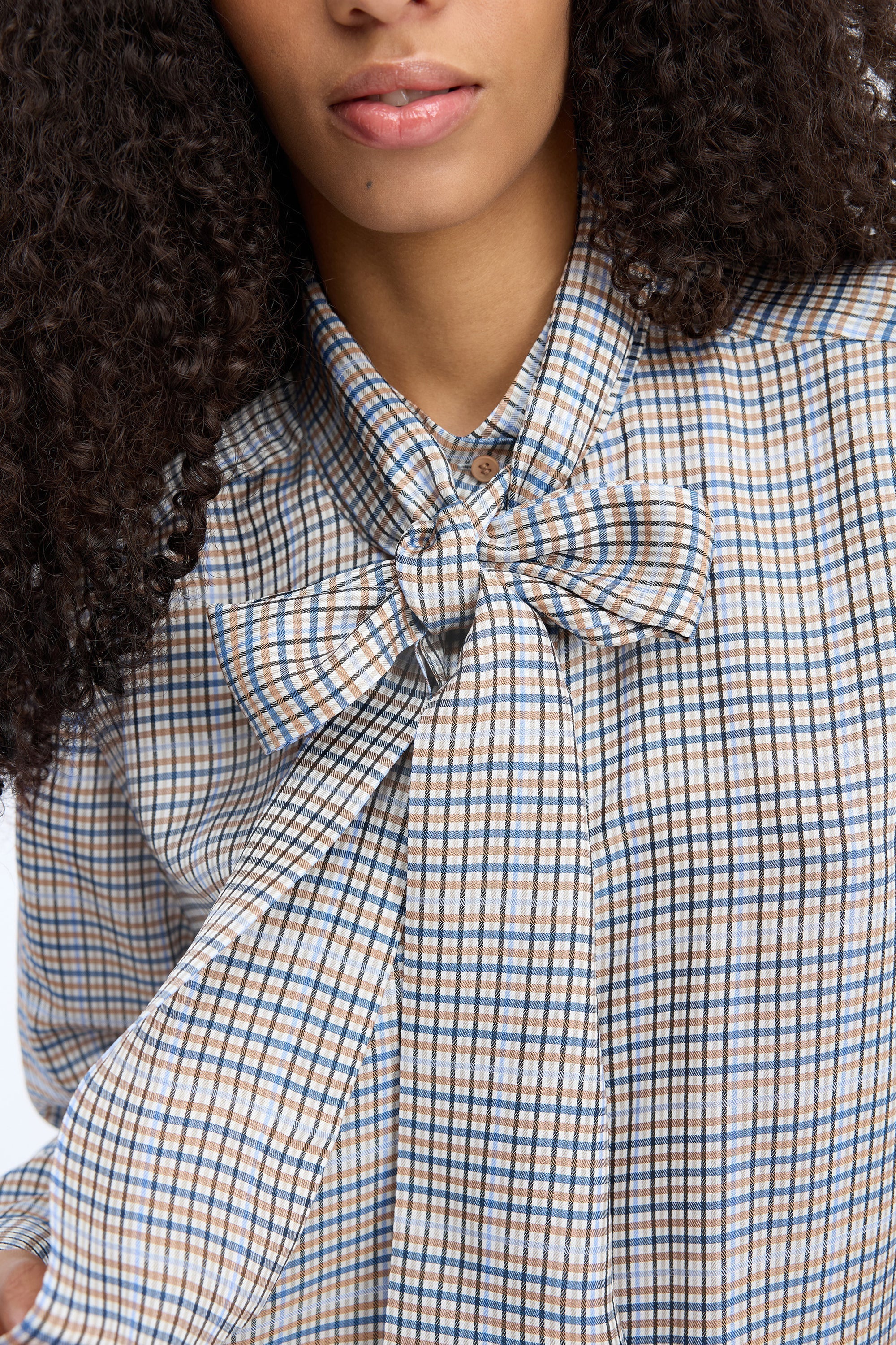 Veiling Top Blouse mix blue