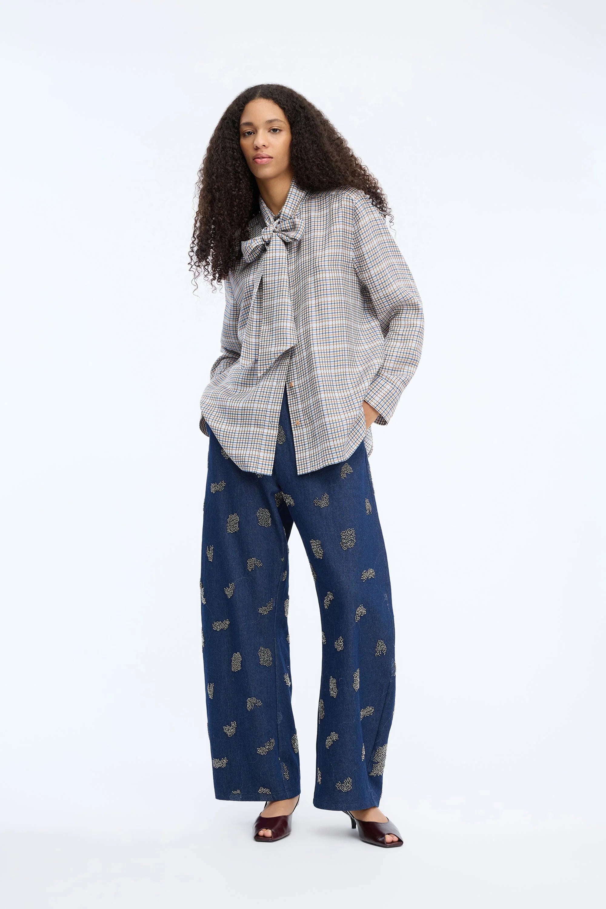 Veiling Top Blouse mix blue