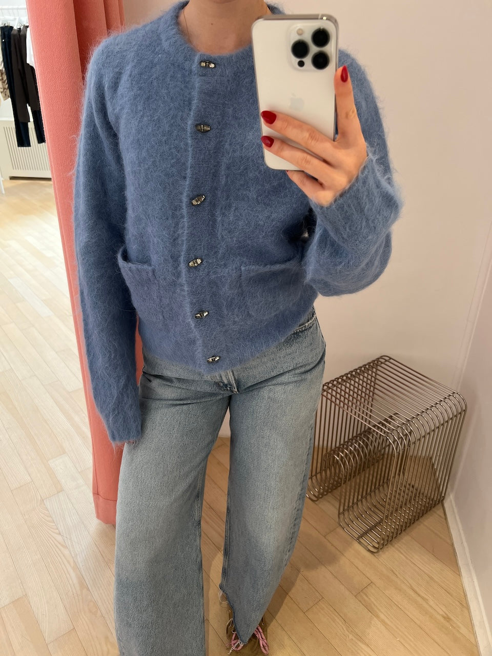 Vovilla Knit Cardigan blue
