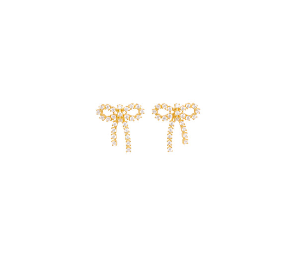 Arco Small Crystal Studs golden