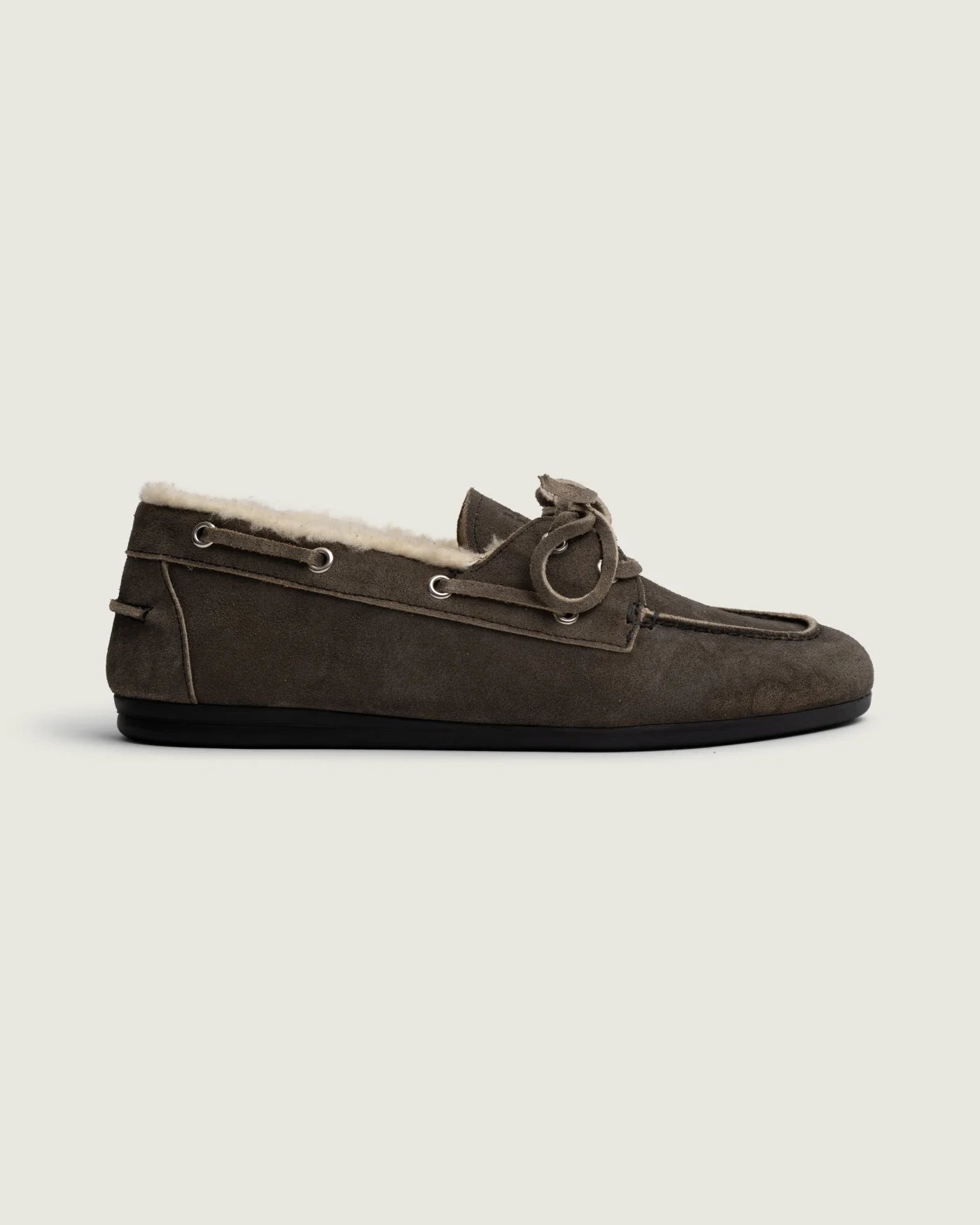 Boat Loafer Brushed Fur Suede daytona grey