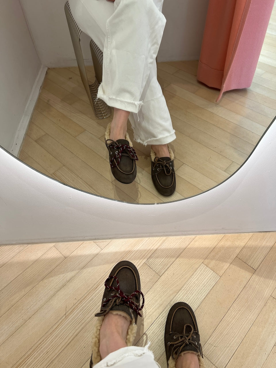 Boat Loafer Brushed Fur Suede daytona grey