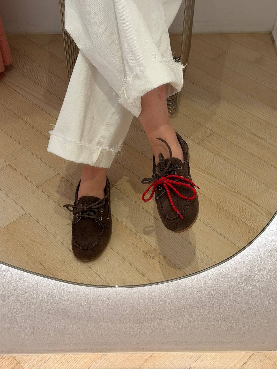 Boat Loafer Brushed Suede cocoa brown