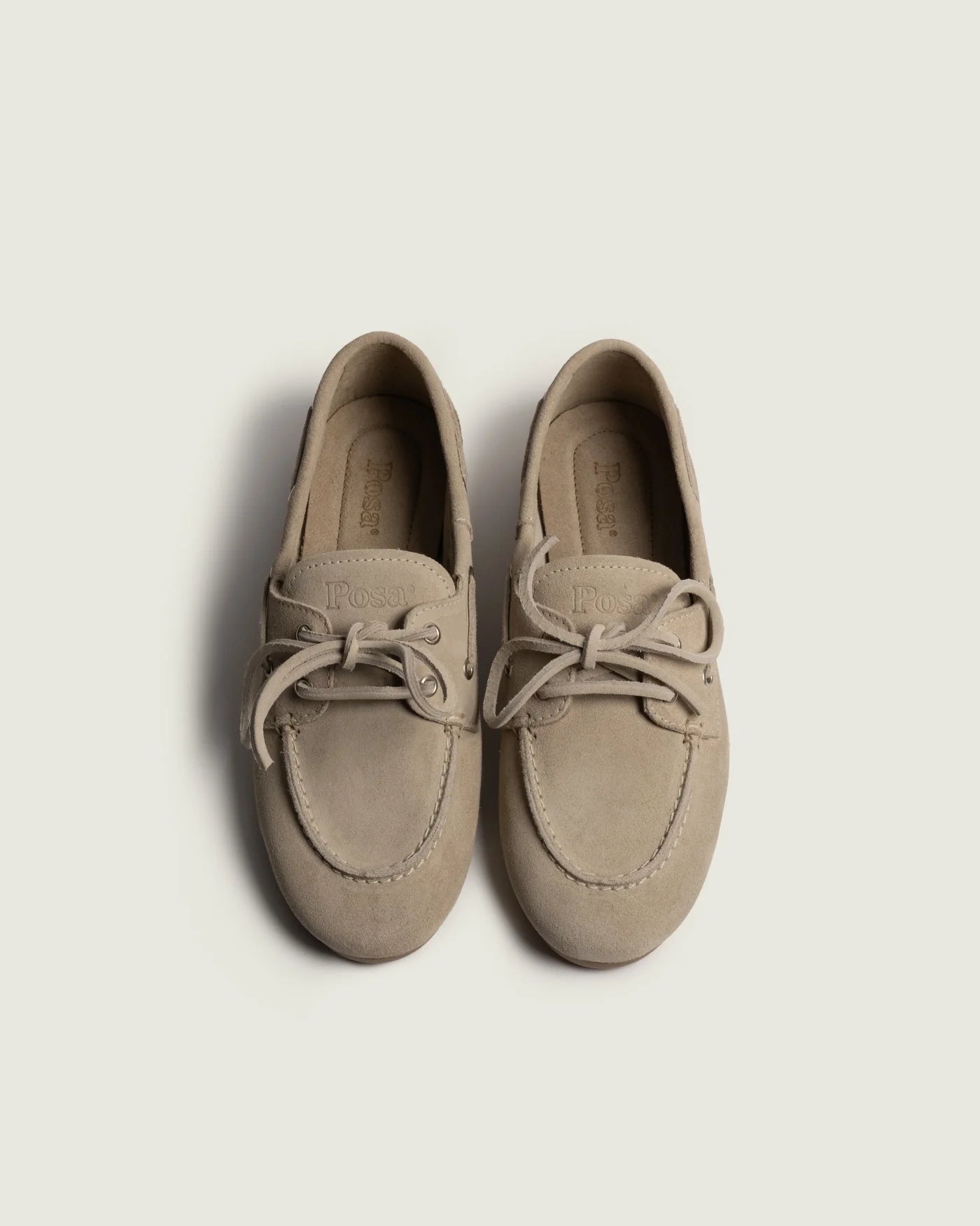 Boat Loafer Brushed Suede light taupe