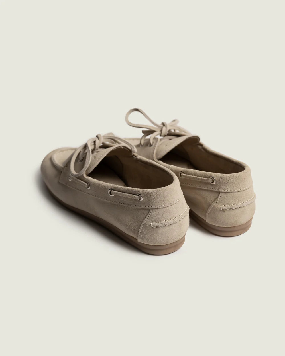 Boat Loafer Brushed Suede light taupe