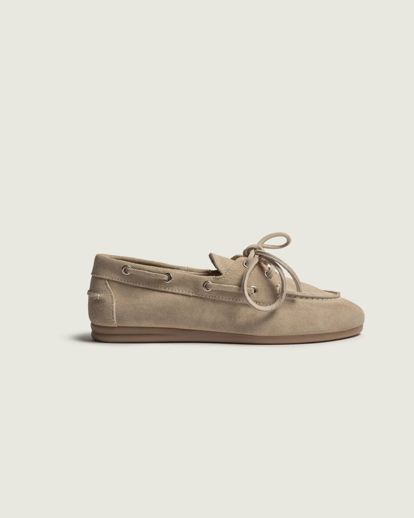 Boat Loafer Brushed Suede light taupe