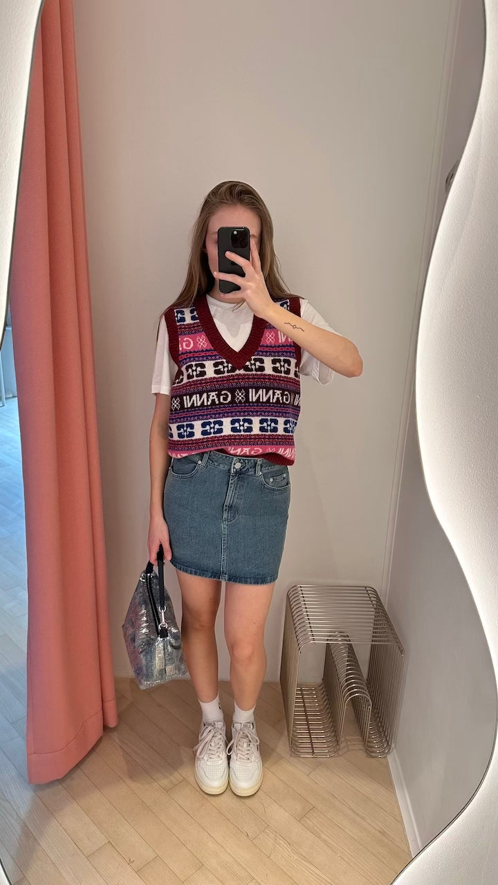 Popina Denim Skirt berling sea