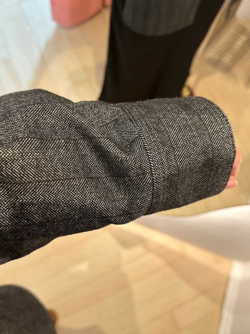 Striped Overshirt black