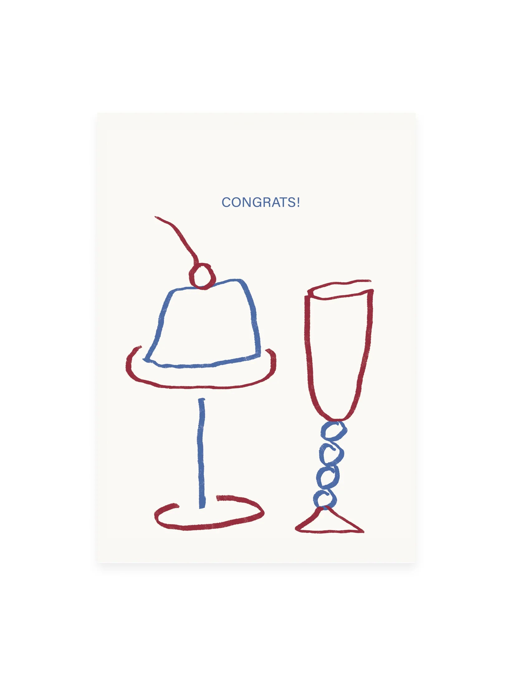 Postkarte 'Congrats' Drinks