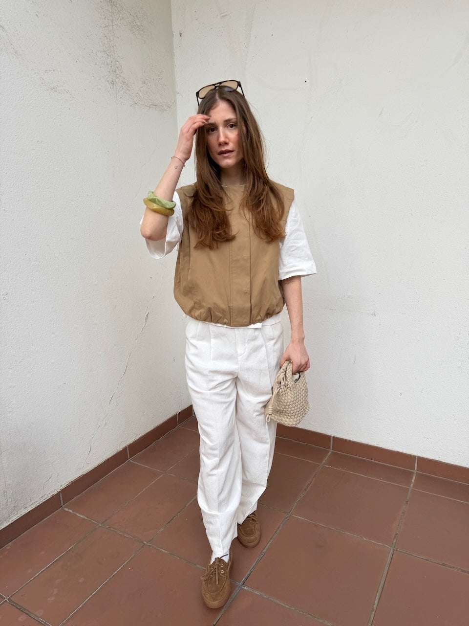 Noa Crop Business Linen natur