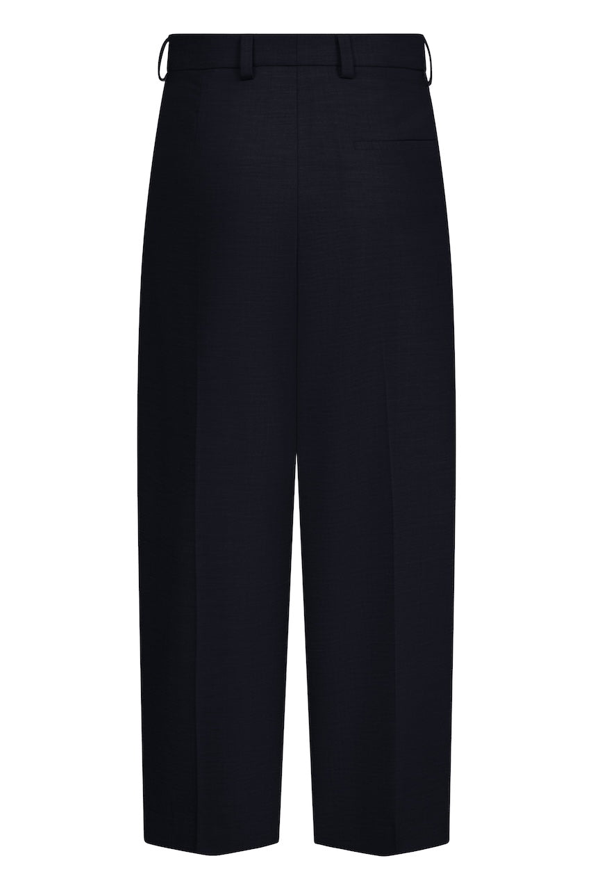 Noa Crop Pants Cashmere Touched Flannel marine