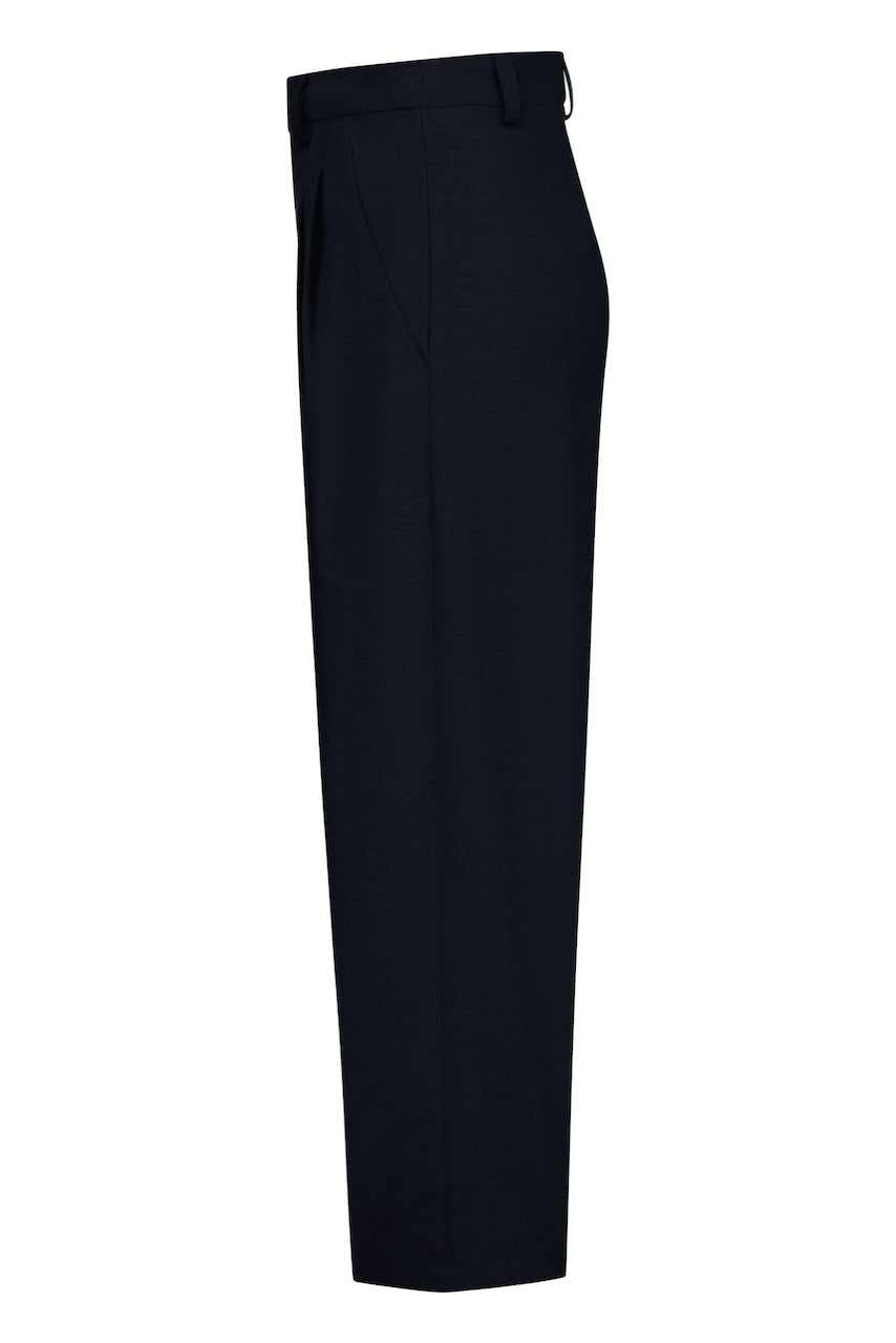 Noa Crop Pants Cashmere Touched Flannel marine
