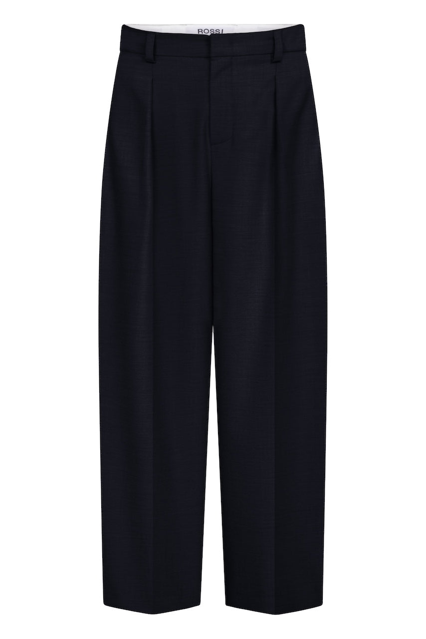 Noa Crop Pants Cashmere Touched Flannel marine