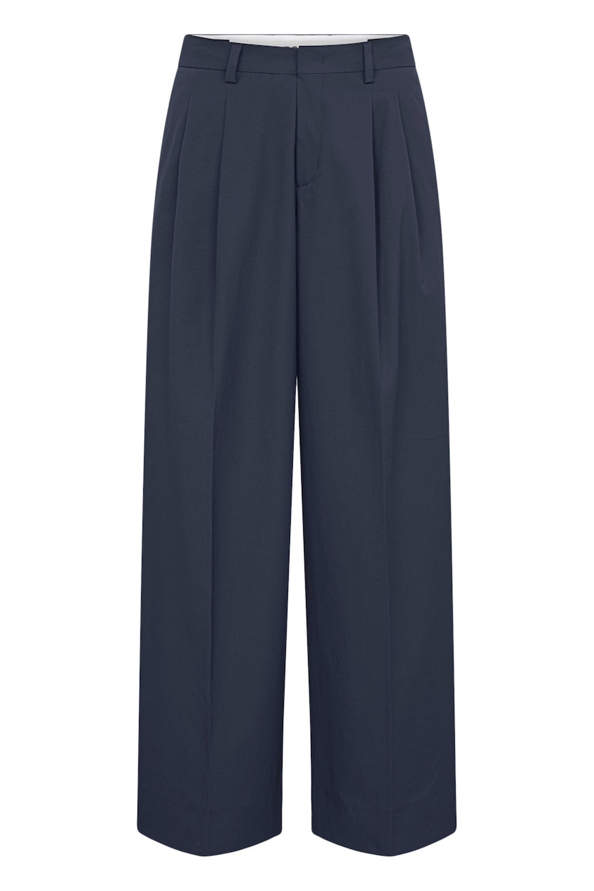 Noa Crop Pants Feather Weight Popeline marine