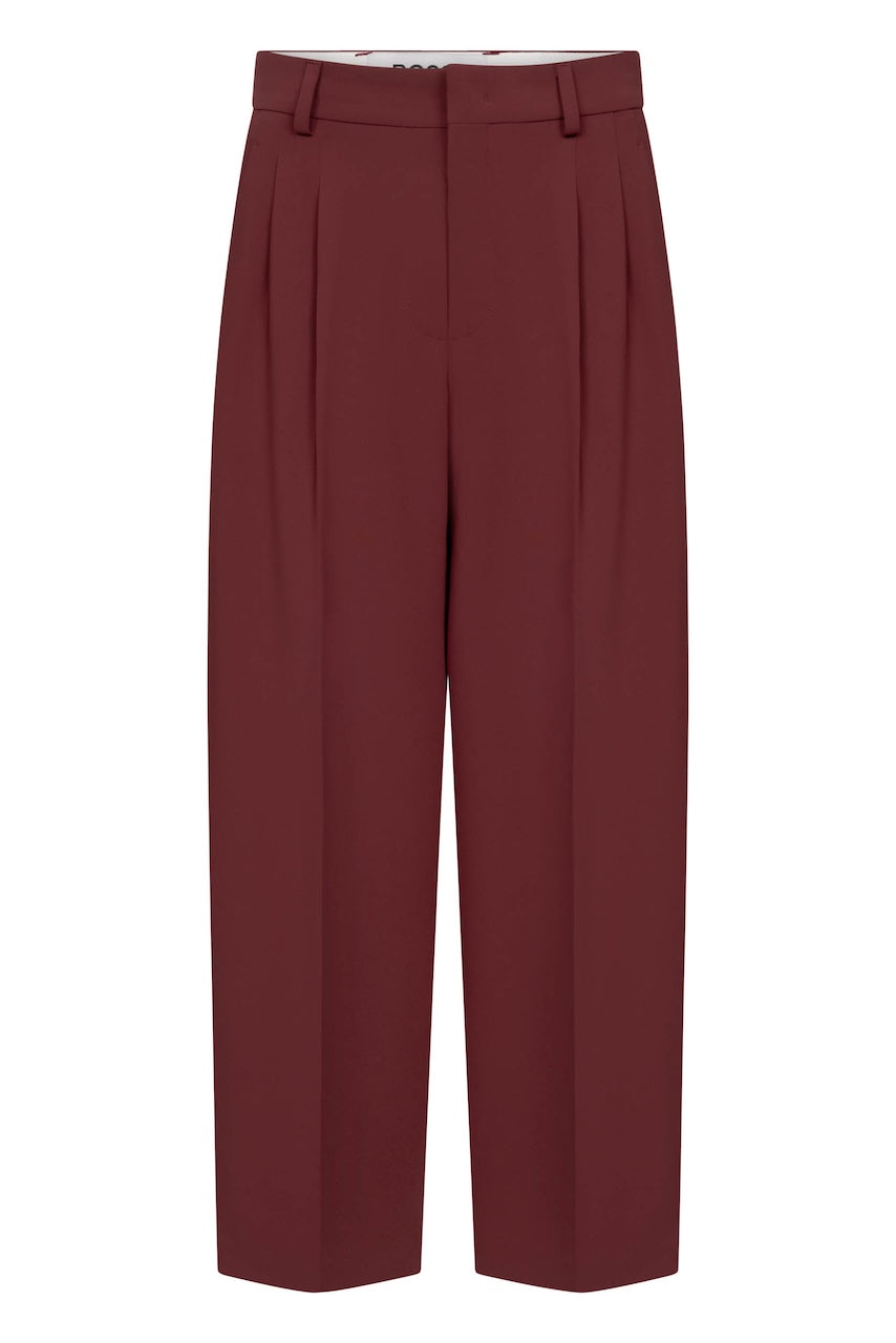 Noa Crop Pants Fluid Cade merlot