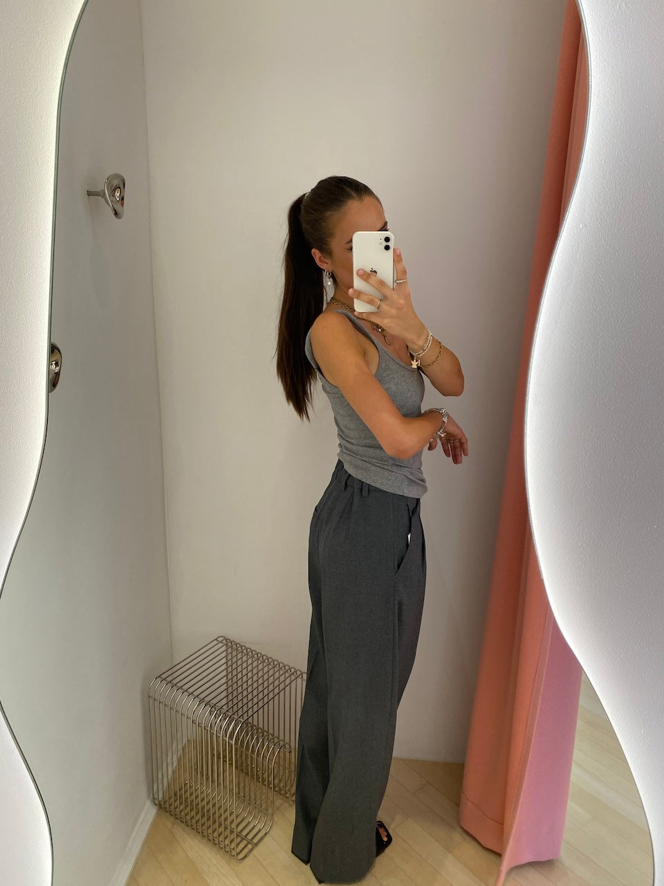 Noa Pants Cashmere Touched Flannel castlerock