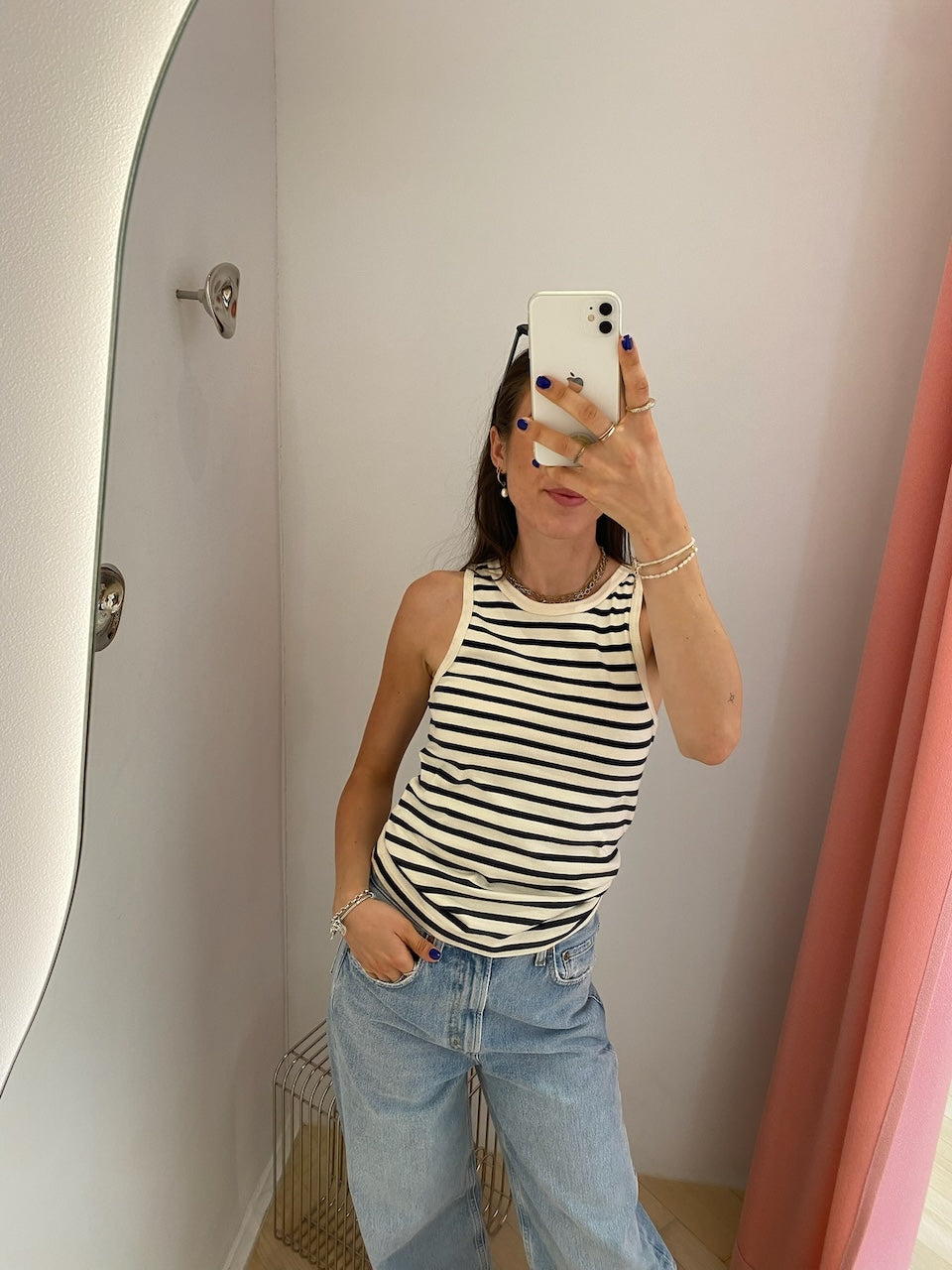 Loui Tank Top navy stripes