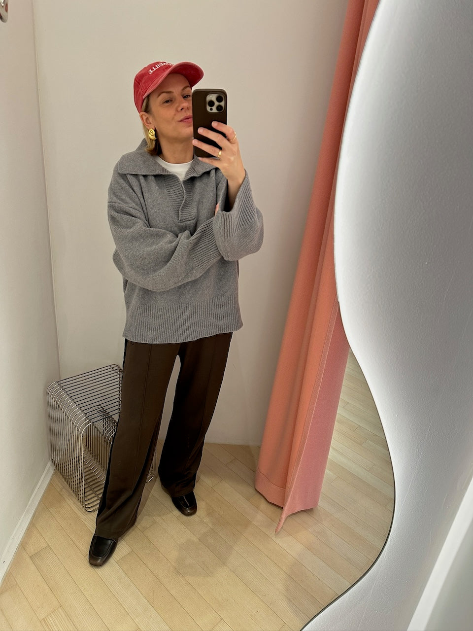 Dean V-Neck Jumper grey melange