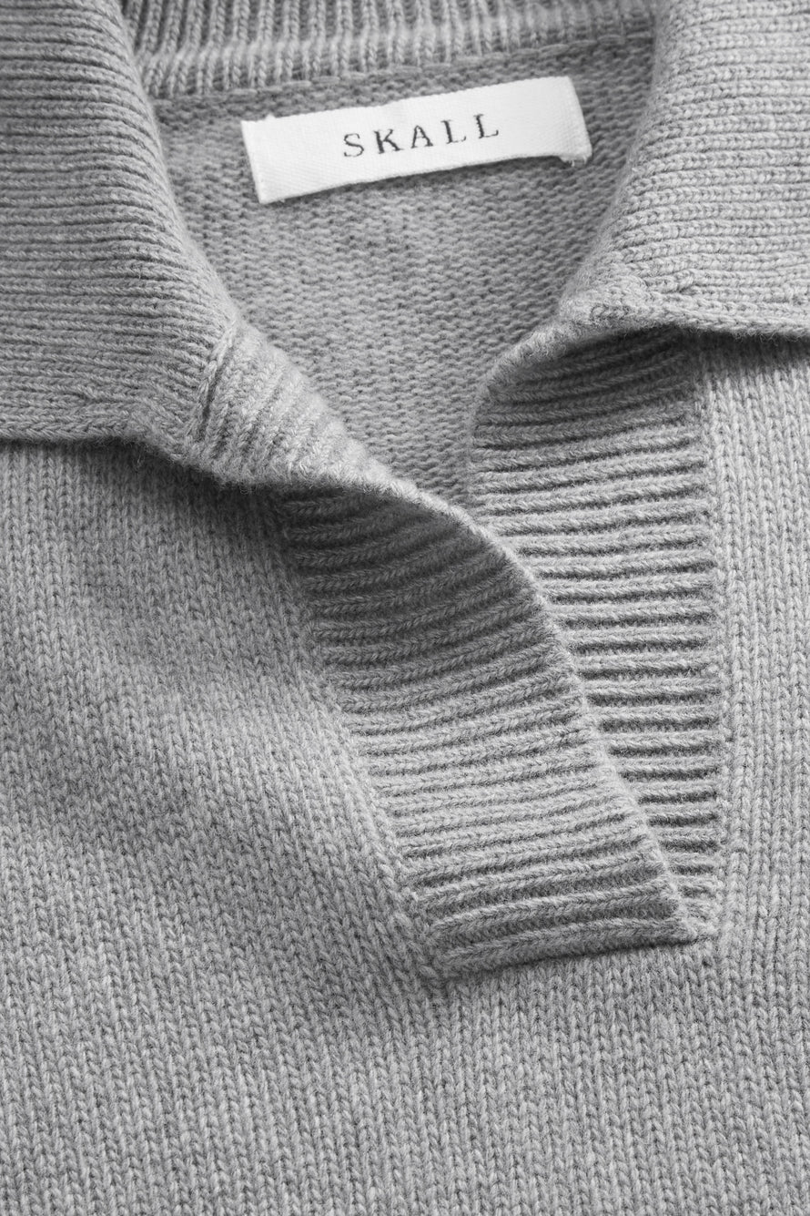Dean V-Neck Jumper grey melange