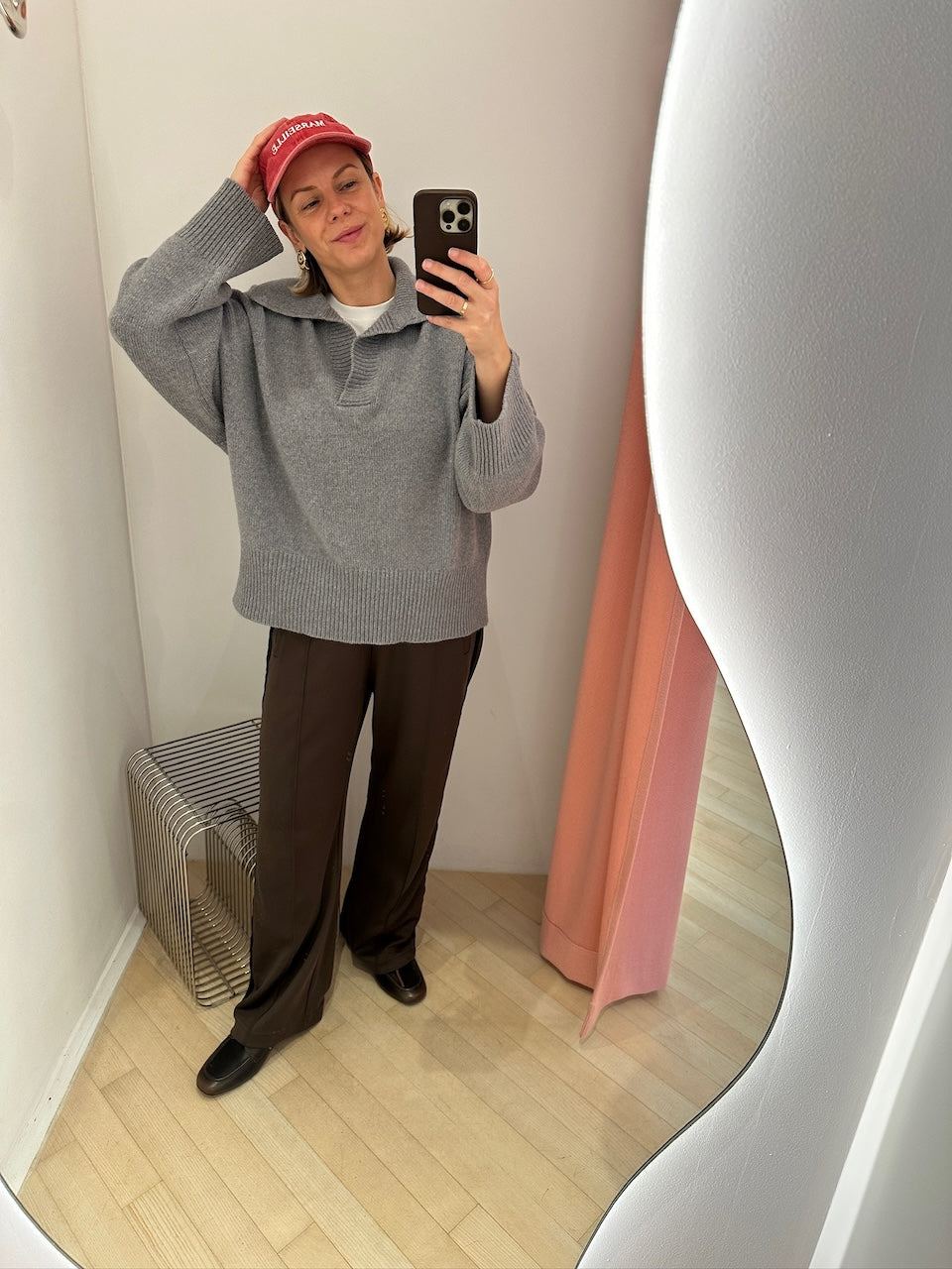 Dean V-Neck Jumper grey melange