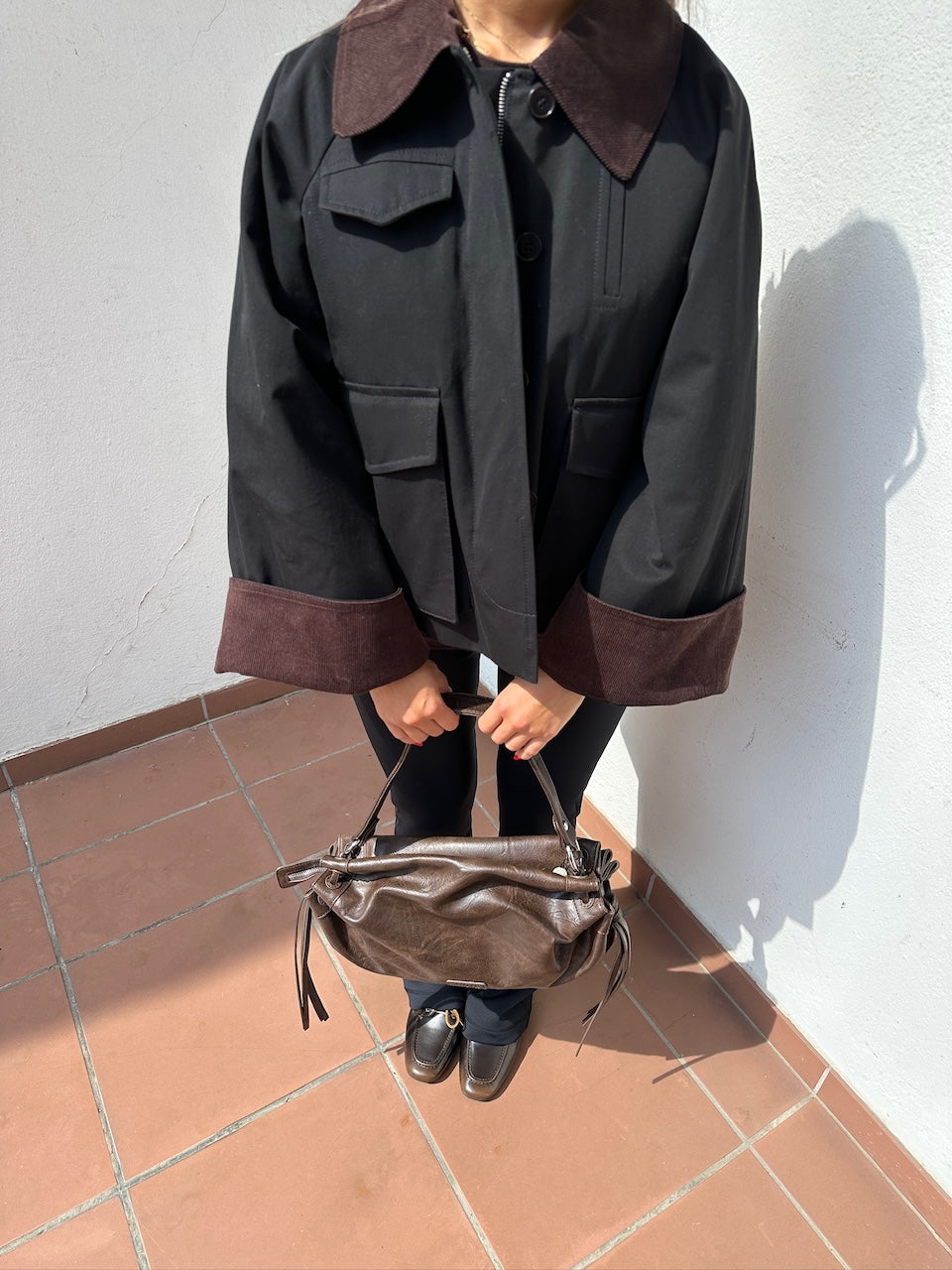 Gaby City Jacket black/brown