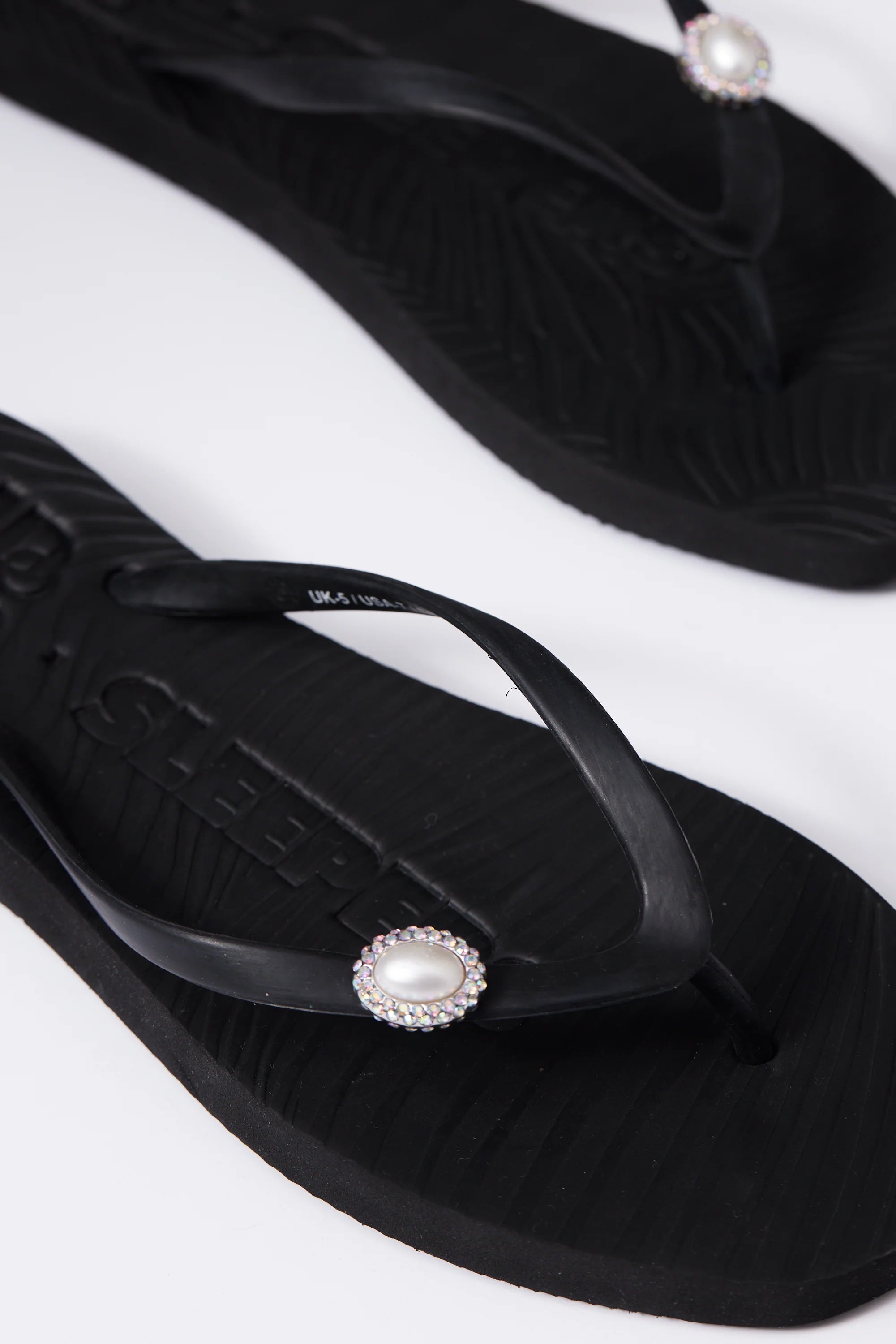 Tapered Flip Flop pearl marseille black