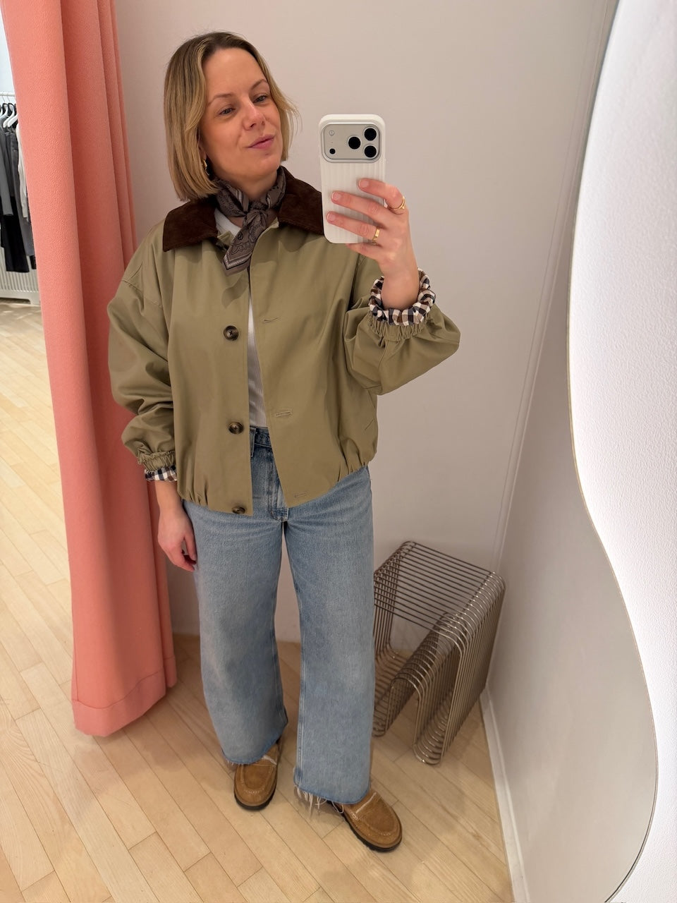 Camila Cotton Twill Jacket olive