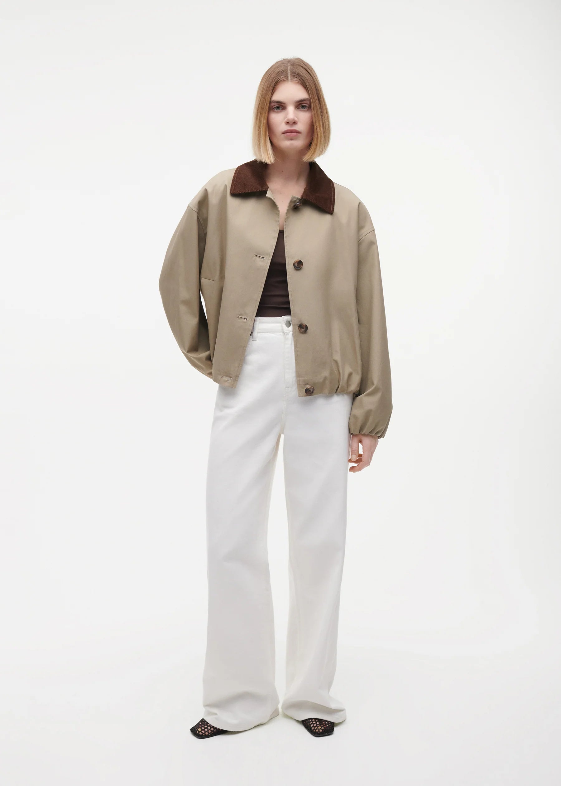 Camila Cotton Twill Jacket olive